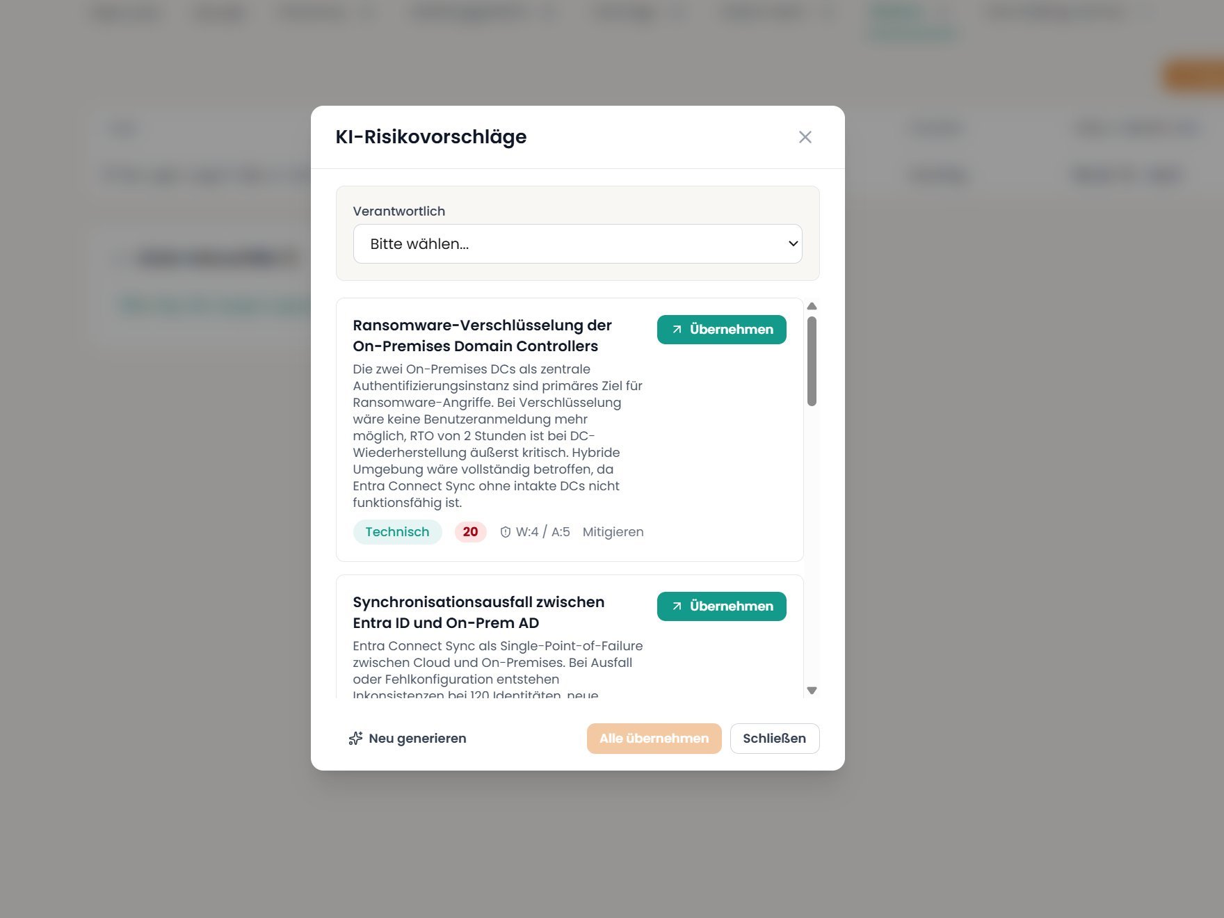 KI-Integration Screenshot